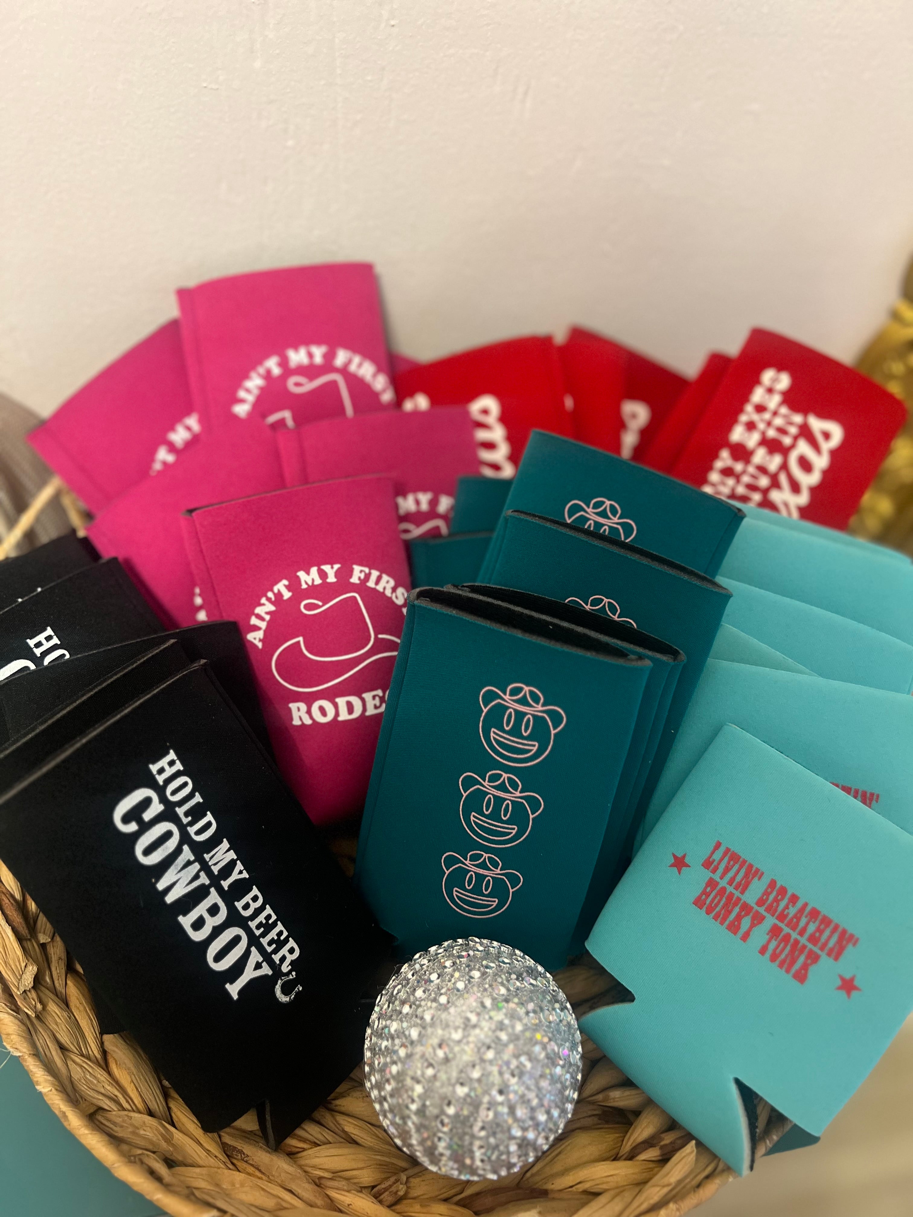 Smiley Cowboy Koozie