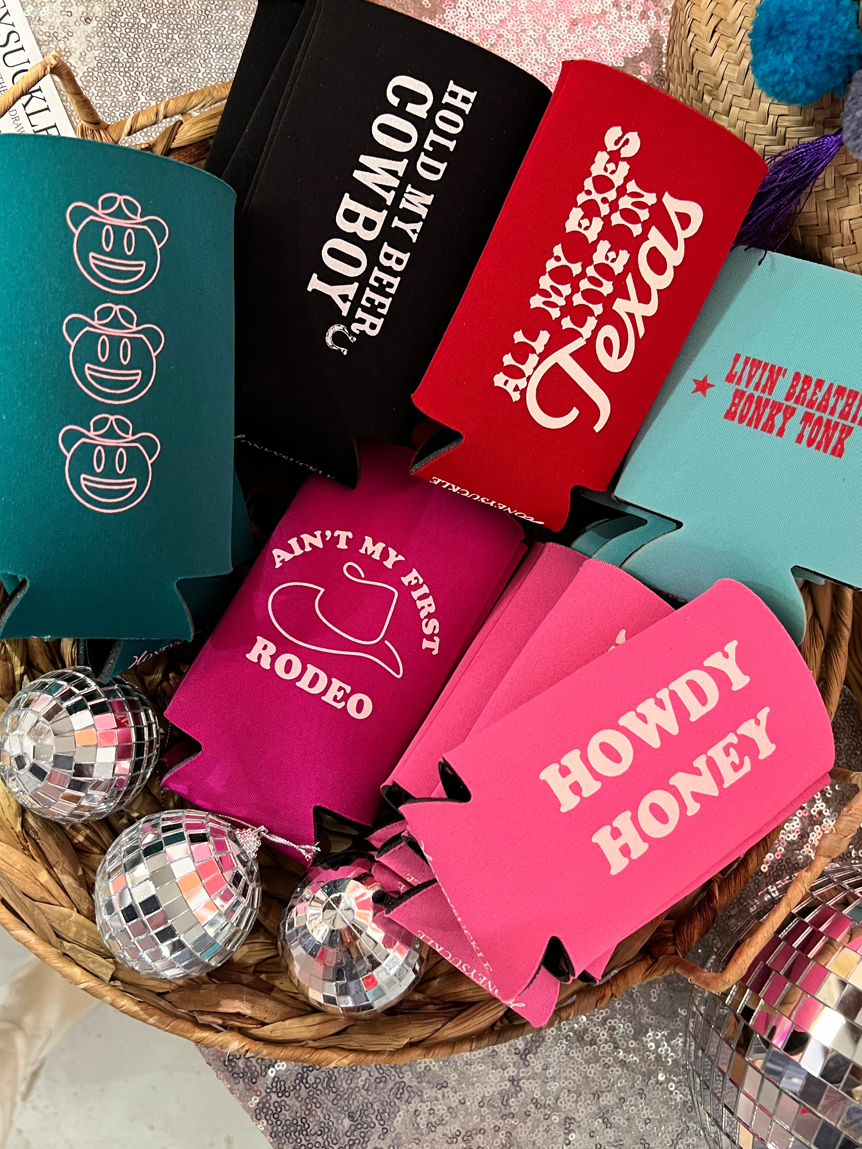 Smiley Cowboy Koozie