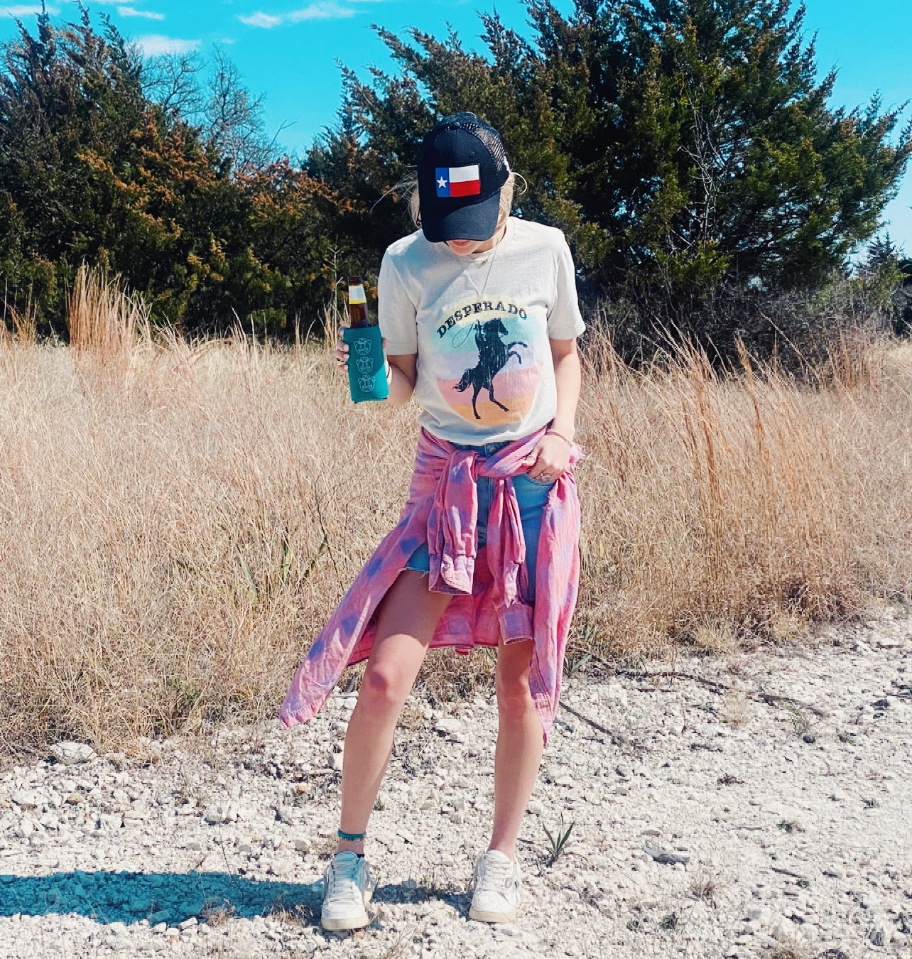 Smiley Cowboy Koozie
