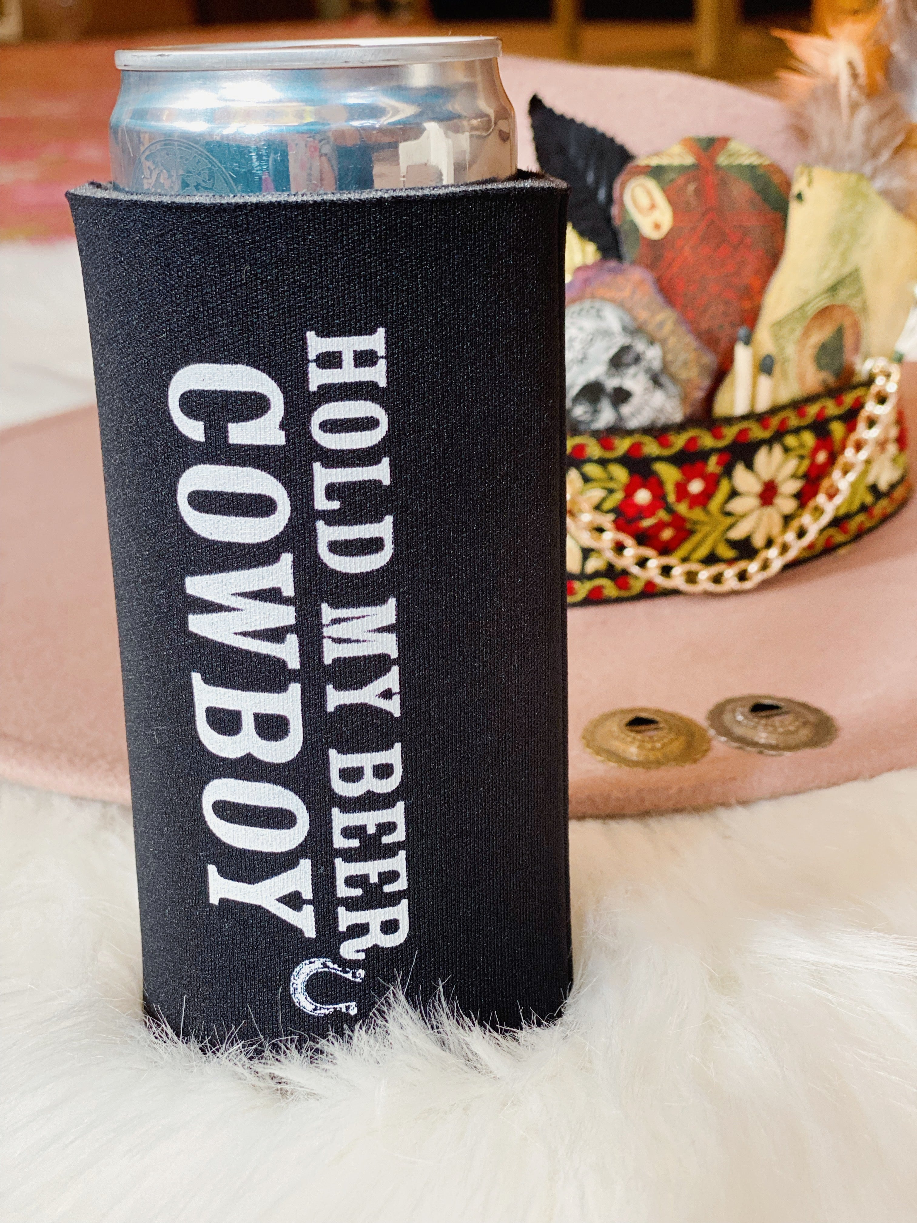 Hold My Beer Cowboy Koozie