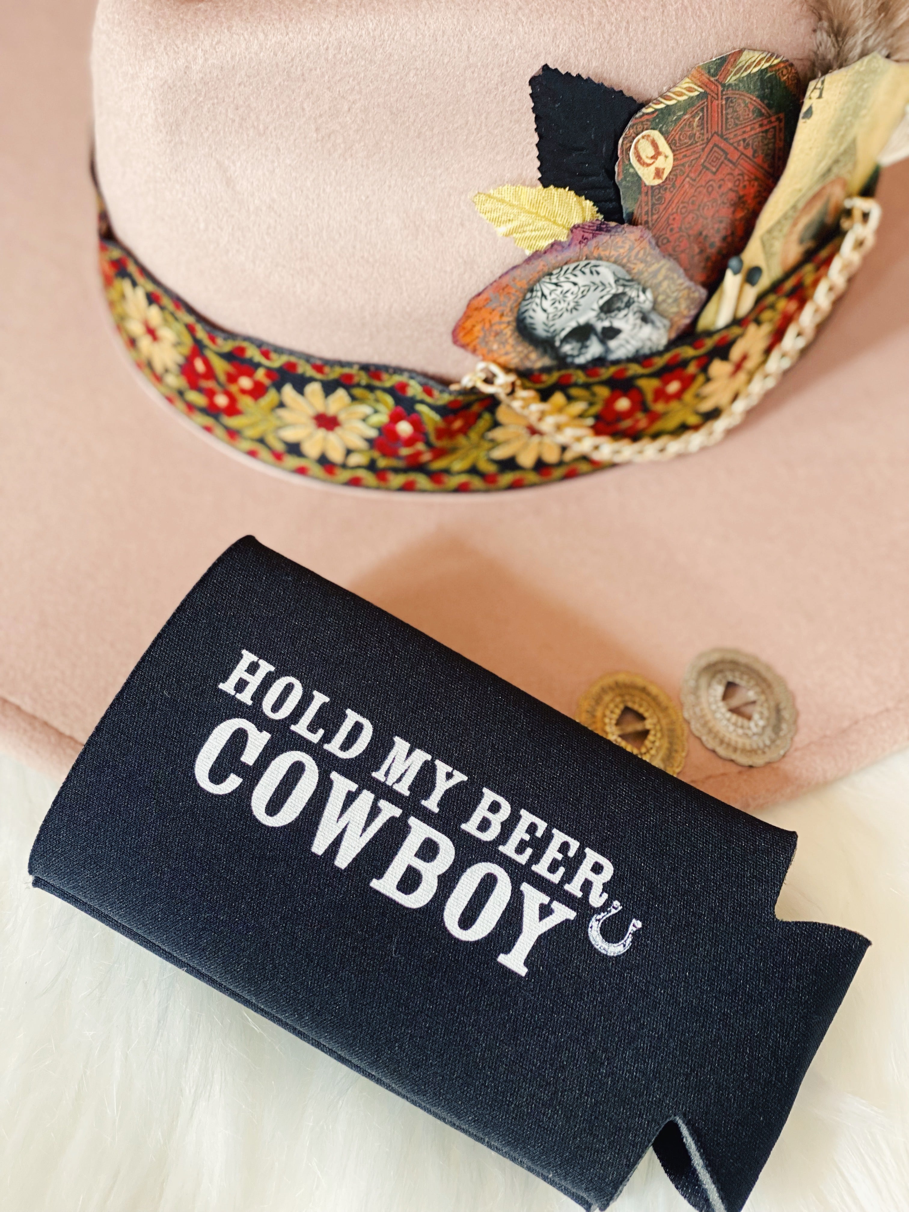 Hold My Beer Cowboy Koozie